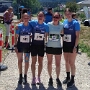 260704 7. Crosslauf Reichenschwand Isabel   Victoria   Martina + Sina